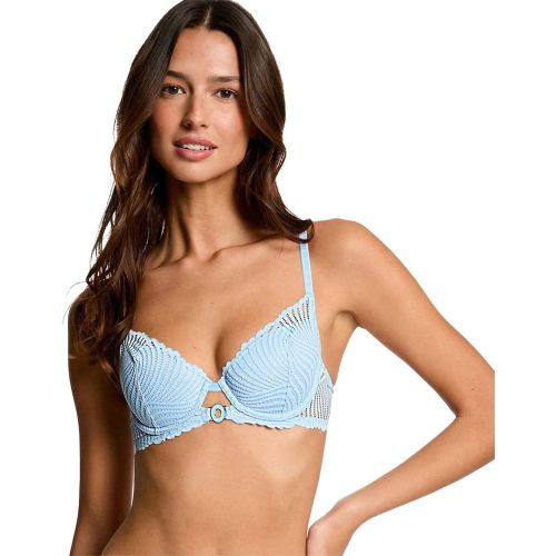 Soutien-gorge coques moulées bleu Garance - Morgan Lingerie - Modalova