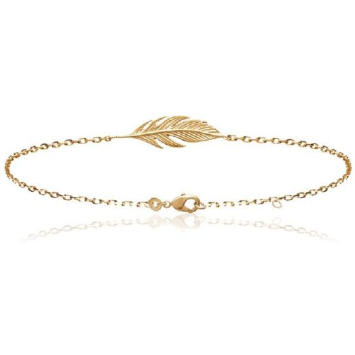 Bracelet fantaisie plume plaqué or UYZ353ZV - Maison de la Bijouterie - Modalova