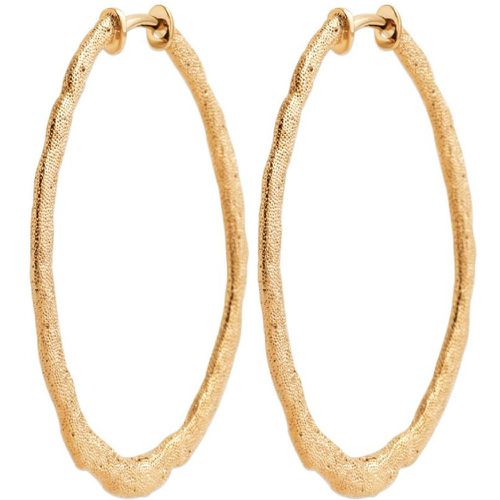 Boucles d'oreilles créoles 40mm plaqué or Y635040 - Maison de la Bijouterie - Modalova