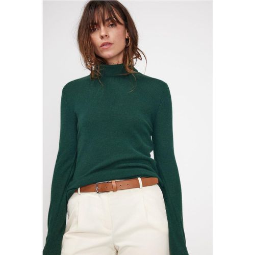 Pull col roule ZOE en cachemire vert sapin - Maison Héritage - Modalova