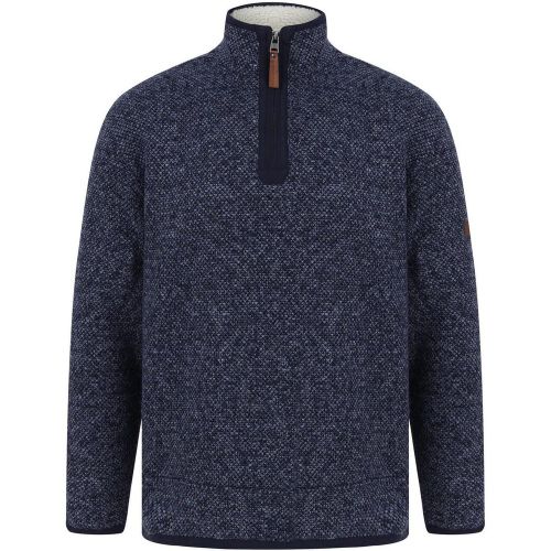Sweat polaire demi zip homme bleu - Nothern Expo - Modalova