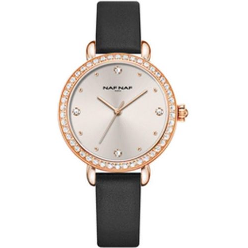 Montre Naf Naf - NAFW1158 Bracelet Cuir Noir - Montres Naf Naf - Modalova