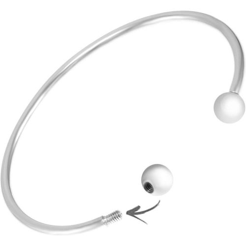 Bracelet acier pour charms perles par SC Crystal SB052 - So Charm Bijoux - Modalova