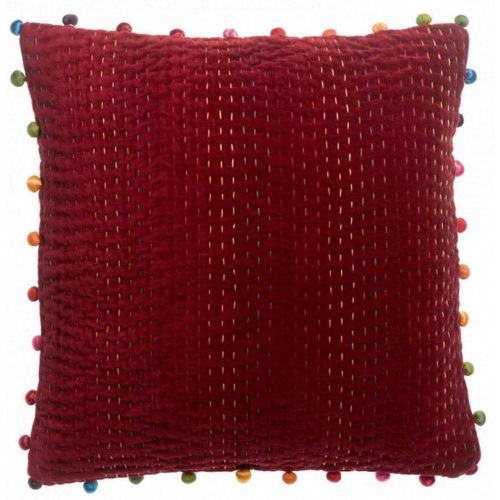 Coussin uni Gastounet Griotte 45x45cm - 3S. x Home - Modalova