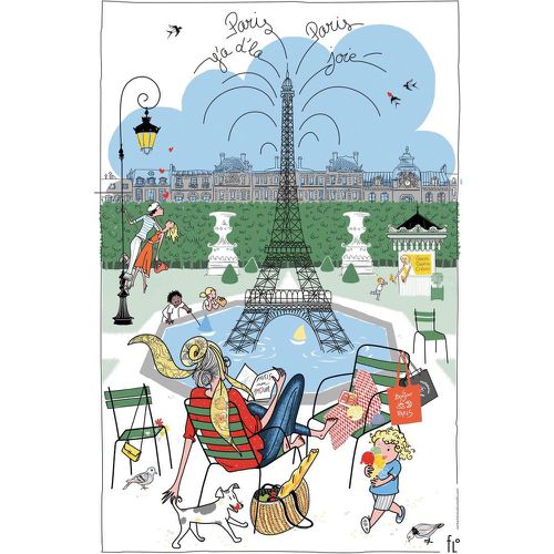 Torchon Les jardins parisiens Blanc - Winkler - Modalova