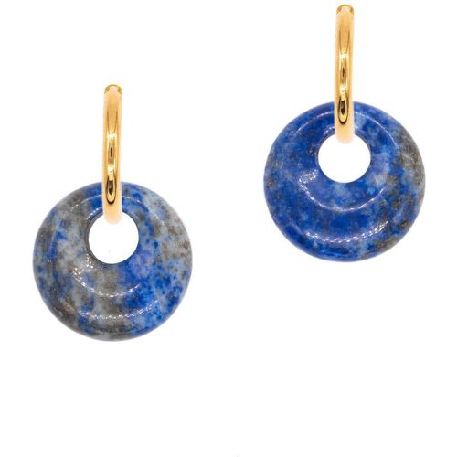 Boucles d'oreilles Blima en pierres Lapis-lazuli - Sloya - Modalova