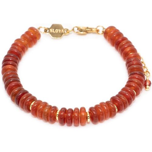 Bracelet Blima en pierres Agate rouge - Sloya - Modalova