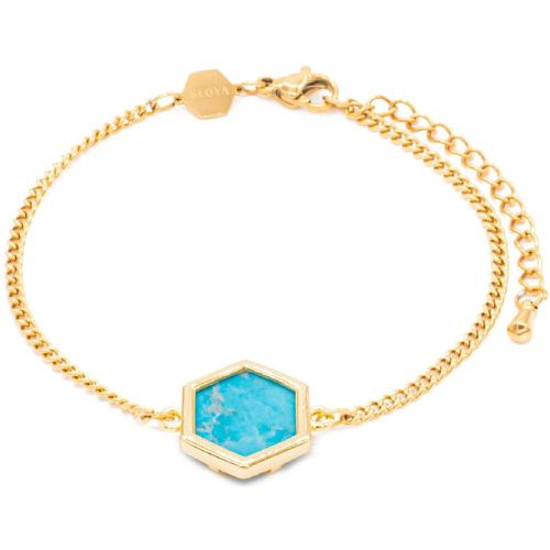 Bracelet Hexalia en pierres Turquoise - Sloya - Modalova