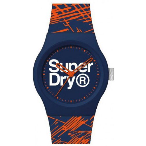 Montre Superdry SYG292OU - Urban Etch Boitier rond en plastique Cadran Bracelet en silicone motifs Homme - Superdry Montres - Modalova