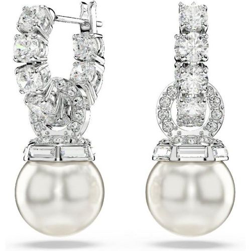 Boucles oreilles Matrix Pearl - 5691716 Métal rhodié - Swarovski - Modalova