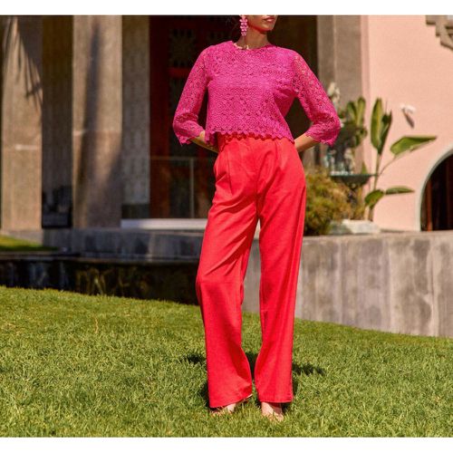 Pantalon POLIMO rouge en lin - La Petite Etoile - Modalova