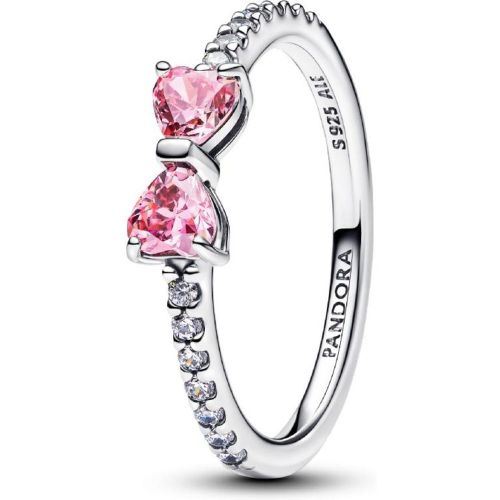 Bague N?ud Rose Scintillant - Pandora - Modalova