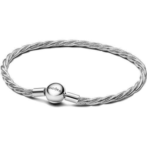 Bracelet Maille Serpent Torsadée Fermoir Rond - Pandora - Modalova