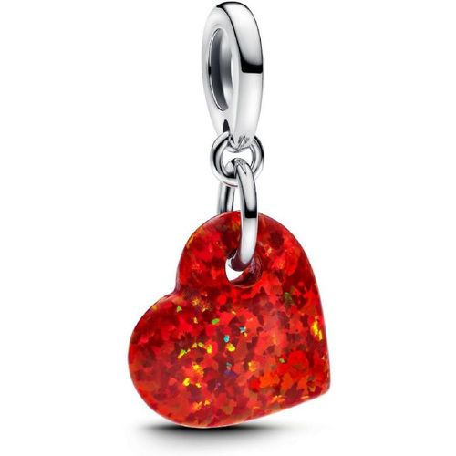 Charm Pendant C?ur Rouge Opalescent - Pandora - Modalova