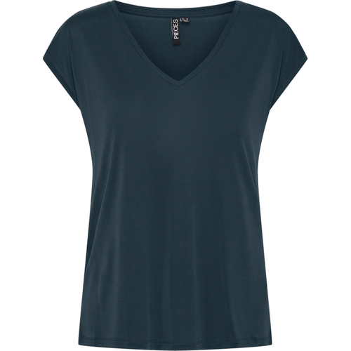 T-shirt comfort fit manches courtes en viscose Vale - Pieces - Modalova