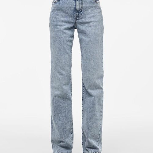 Jean droit bleu denim Kelly - Pieces - Modalova