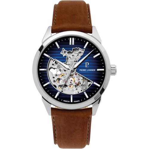 Montre Monarck - 315D164 Bracelet Cuir Brun - Pierre Lannier - Modalova