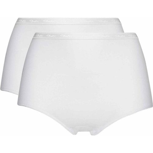 Lot de 2 culottes hautes - Blanc en coton bio - Playtex - Modalova