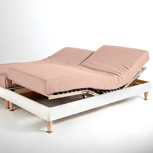 Drap housse sommier articulé coton - Rose - Blush - 3S. x Tertio - Modalova