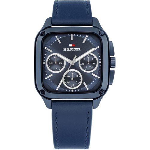 Montre Tommy Hilfiger Herald - 1792219 Bracelet Cuir Bleu - Tommy Hilfiger Montres - Modalova