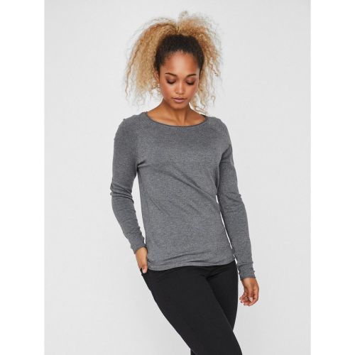 Pull en maille Col rond Manches longues Coupe longue Ana - Vero Moda - Modalova