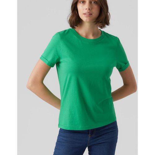 T-shirt Regular Fit Col rond Manches courtes Longueur regular en coton Amy - Vero Moda - Modalova