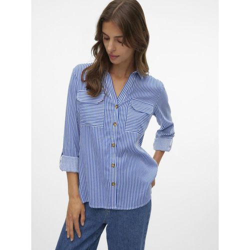 Chemise manches longues à rayures en viscose Isa - Vero Moda - Modalova