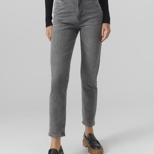 Jean mom en coton Linda gris Hazel - Vero Moda - Modalova