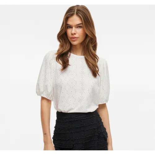 Blouse manches 2/4 Kally blanc Ella - Vila - Modalova