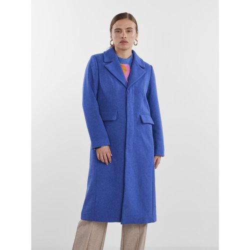 Manteau col italien bleu - YAS - Modalova