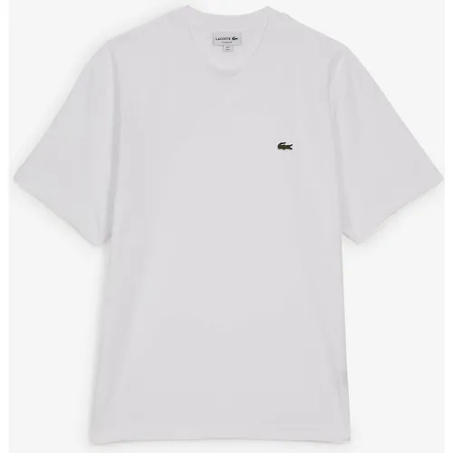 Tee Shirt Classic Small Logo Blanc - Lacoste - Modalova
