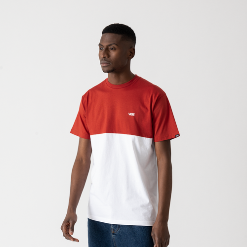 Tee Shirt Colorblock Rouge/blanc - Vans - Modalova