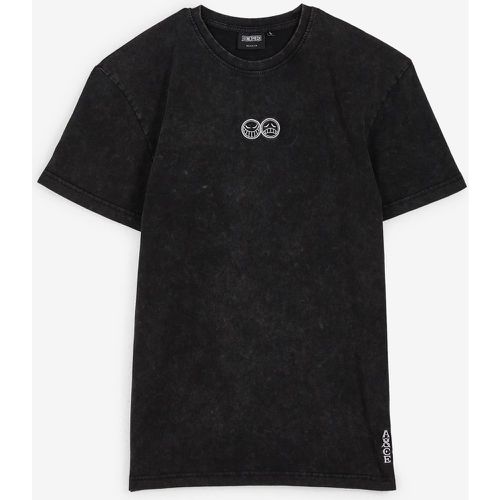 Tee Shirt Ace Embro Washed Noir - ONE PIECE - Modalova