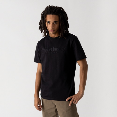 Tee Shirt Linear Logo Noir - Timberland - Modalova