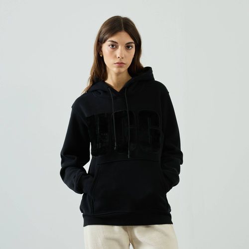 Hoodie Rey Fuzzy Logo Noir - Ugg - Modalova