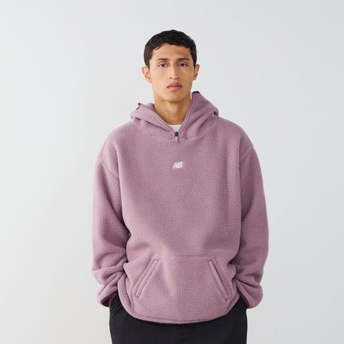 Hoodie Sherpa Half Zip Hoops / - New Balance - Modalova