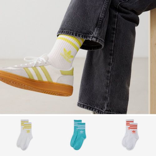 Chaussettes X3 Mid Cut Crew Trefoil / - Enfant - adidas Originals - Modalova