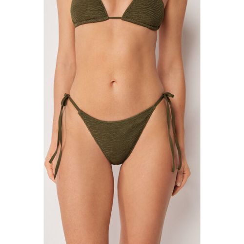 Bas de maillot à lanières Crinkle Waves Taille M - Calzedonia - Modalova
