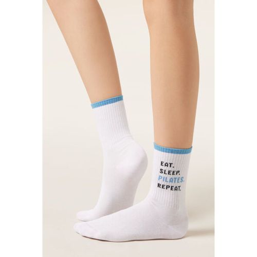 Chaussettes à inscriptions bien-être Taille TAILLE UNIQUE - Calzedonia - Modalova
