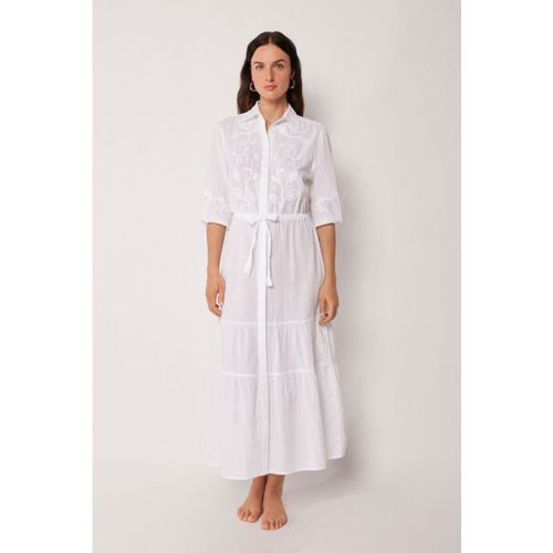 Robe longue brodée Taille M-L - Calzedonia - Modalova