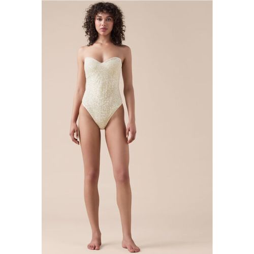 Maillot de Bain Une Pièce Sequin Net Taille L - Calzedonia - Modalova