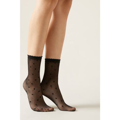 Chaussettes à motifs cœurs et pois Taille TAILLE UNIQUE - Calzedonia - Modalova