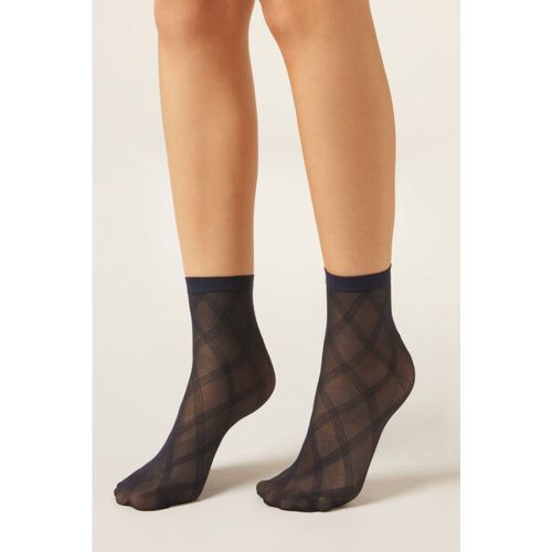 Chaussettes basses à motif losanges Taille TAILLE UNIQUE - Calzedonia - Modalova