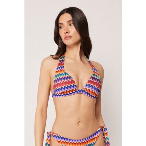 Haut de Maillot de Bain Triangle Rembourré Vibrant Chevron Taille L / 4 - Calzedonia - Modalova