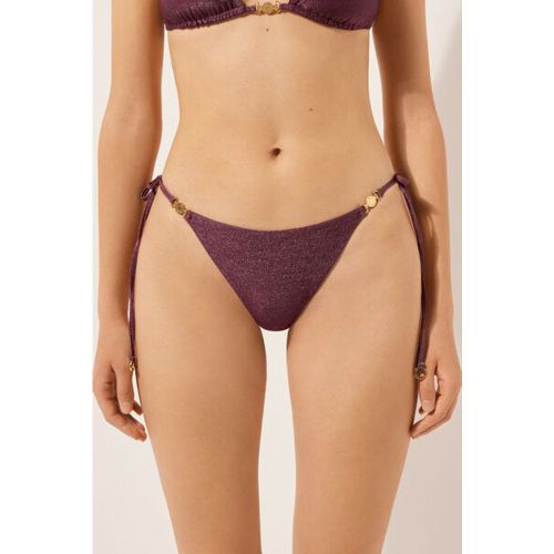 Bas de maillot brésilien à lanières Golden Glow Taille L - Calzedonia - Modalova
