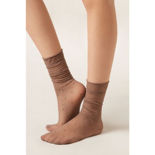 Chaussettes voile à pois Taille TAILLE UNIQUE - Calzedonia - Modalova