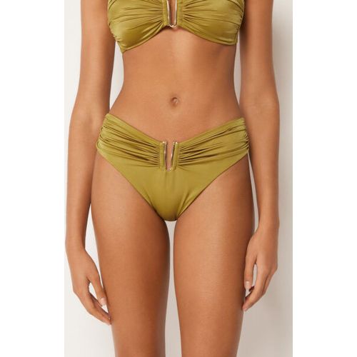 Bas de maillot taille haute Shiny Satin Taille L - Calzedonia - Modalova