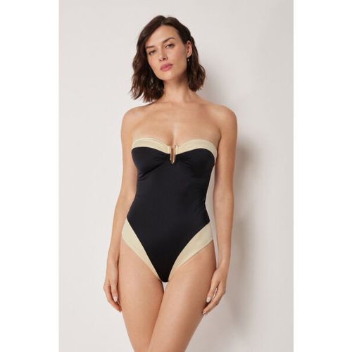 Maillot de Bain Une Pièce Elegant Bicolor Taille L - Calzedonia - Modalova