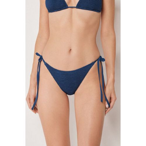 Bas de maillot à lanières Crinkle Waves Taille L - Calzedonia - Modalova