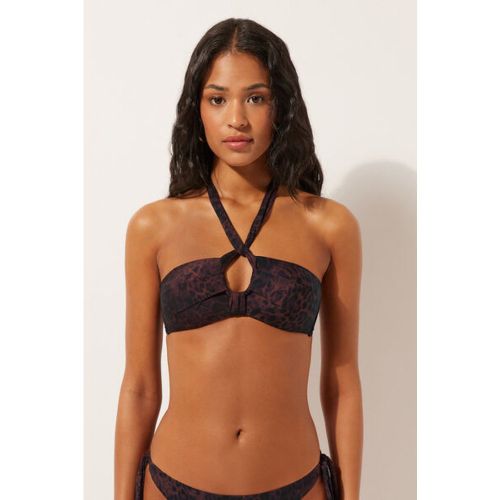 Haut de bikini bandeau Dark Animalier Taille S / 2 - Calzedonia - Modalova